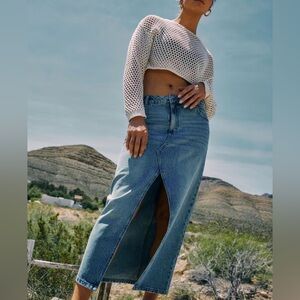 Garage Denim Jean Maxi Skirt Women’s XS